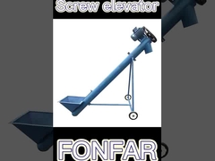 ناقل التغذية الحلزونية العمودية والمتوجهة من الفولاذ المقاوم للصدأ لمعالجة الحبوب