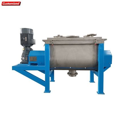 سعر جيد خلاط شريطي أفقي بدرجة غذائية بسعة 1000 لتر مع تحكم متغير السرعة لخلط المساحيق بكفاءة الانترنت