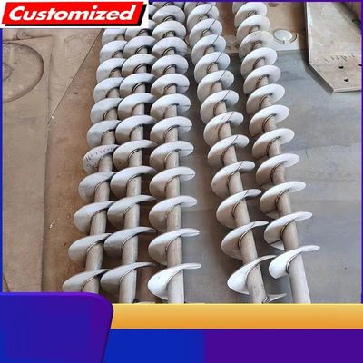 شراء 2025 صلب معدني عالي الدقة SS304 SS316 مروحة محول بدون عمود لمزارع الحاملات صالات إصلاح الآلات ناقل المسحوق التصنيع عبر الإنترنت