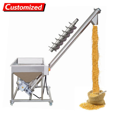 سعر جيد oem Electric Screw Conveyor Inclined Spiral Auger Screw Conveyor Pipe Auger Feeder Conveyor Powder Particles Loading Machine 1.7m Conveyor Height الانترنت
