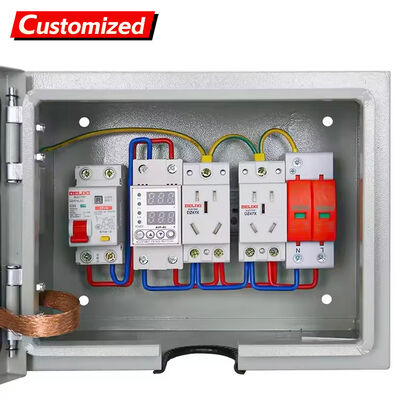 سعر جيد صندوق توزيع مقاوم للماء IP55 مع 220V / 380V الجهد الاسمي والقفل المعتمد لمكافحة السرقة للتطبيقات الصناعية الانترنت