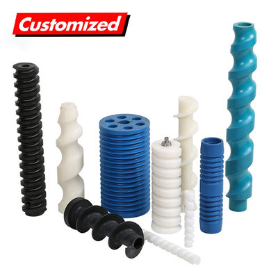 سعر جيد تصنيع الطلبية طعام الدرجة ناقلة مرنة الحلزونية طواحين Upe Hdpe Pp Uhmwpe بوم نايلون المسمار البلاستيكية طواحين Cnc Pars آلة سهلة التشغيل ناقل المسمار الانترنت