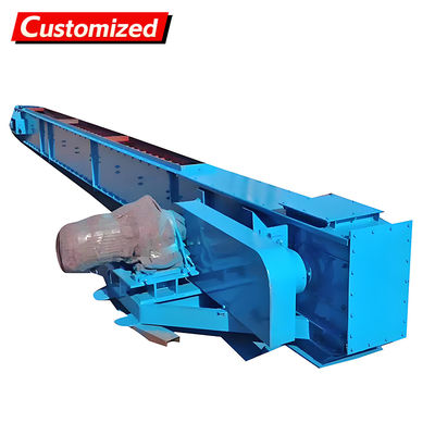 سعر جيد Durable and Easy Clean Adjustable Speed Chain Scraper Conveyor for Material Transmission الانترنت