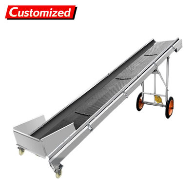 سعر جيد oem Mobile Folding Industrial Inclined Belt Conveyor for Loading and Unloading Goods Belt Inclined Conveyor Factory, Farms, Energy & Mining, Food & Beverage Shops الانترنت