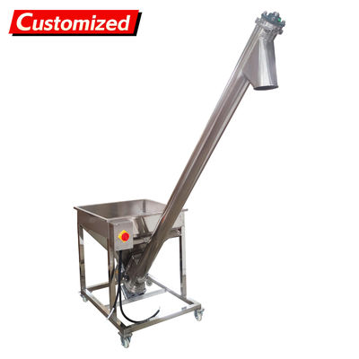 سعر جيد customized Screw Powder Feeding Machine, Automatic Feeder Vibrating Hopper Inclined Conveyor, Powder Loading Machine Vibrating Hopper 110V الانترنت
