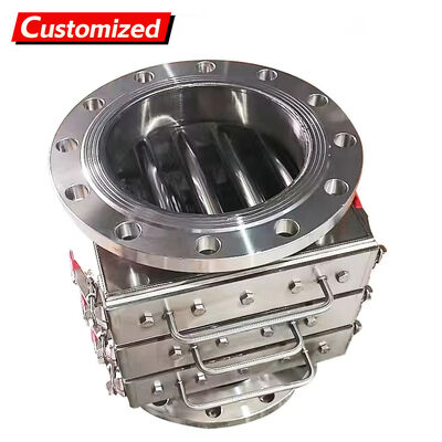 سعر جيد تخصيص قوية مغناطيسية أصل الصندوق نصف أوتوماتيكي درج إزالة الحديد للجسيمات كبيرة مسحوق ميكانيكي مغناطيسية شبكة أنابيب المرشح المغناطيسي منفصل moq 1pcs الانترنت