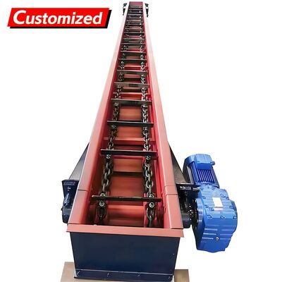 سعر جيد Customizable Chain Scraper Conveyor Adjustable-speed automatic chain scraper conveyor Manufactured from stainless steel Suitable for fruits, flour, grains, and chemicals الانترنت