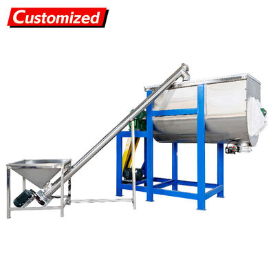 سعر جيد Custom Screw Conveyor U-Shaped Twin-Screw Mixer with Rotating Blades for Food, Chemical, Pharmaceutical, and Construction Materials Industries الانترنت