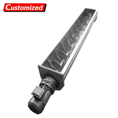 سعر جيد ناقلات المسمار المخصصة من الفولاذ المقاوم للصدأ بدون عمود / محور / نوع مزدوج المقاوم للتآكل للمواد الحبيبية / المسحوقة ناقلات المسمار التعدين الانترنت