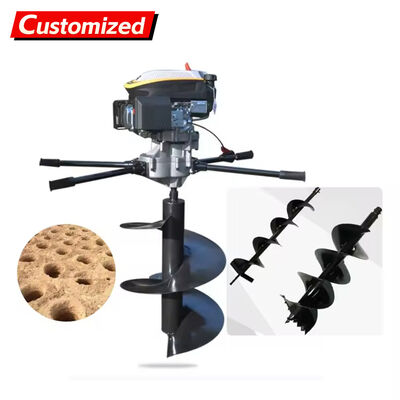 سعر جيد آلة حفر محمولة بالولاعة مع محرك ثنائي الشوط مبرد بالهواء للحفر المتنوع في الأرض والجليد الانترنت